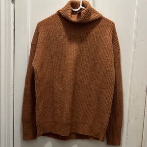 J. Crew Women's Turtleneck Sweater in Rich Brown